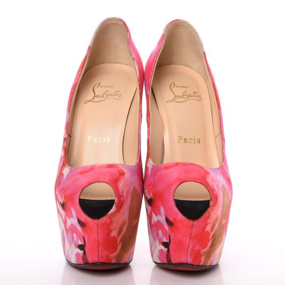 Christian Louboutin Highness 160 Popi Peep Toe Stiletto Heel Platform Pumps 38.5 - Picture 3 of 5